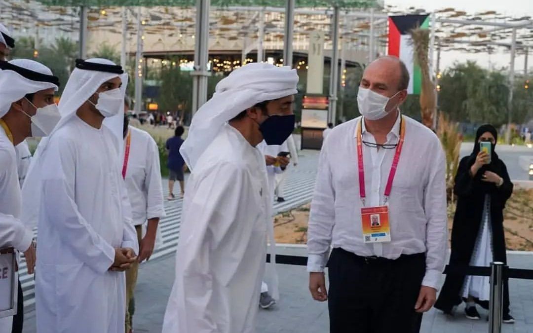 Su Alteza el Jeque Abdullah bin Zayed Al Nahyan visitó el pabellón de Venezuela